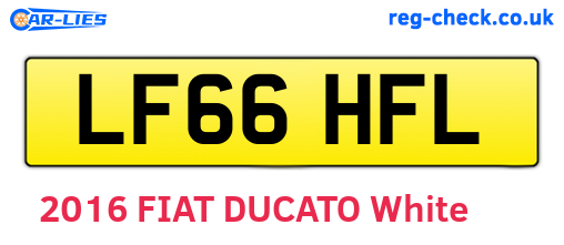 LF66HFL are the vehicle registration plates.