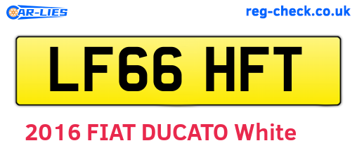 LF66HFT are the vehicle registration plates.