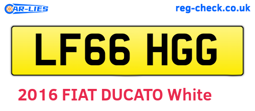 LF66HGG are the vehicle registration plates.