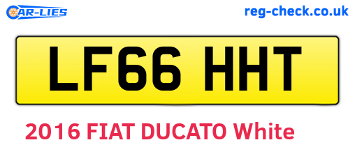 LF66HHT are the vehicle registration plates.