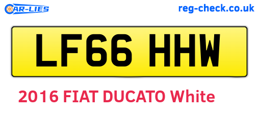 LF66HHW are the vehicle registration plates.