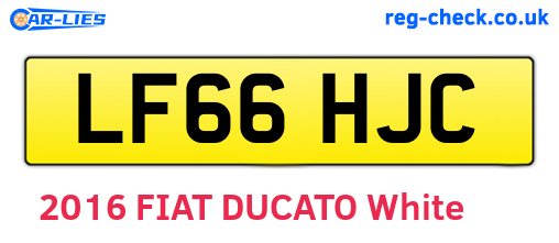 LF66HJC are the vehicle registration plates.
