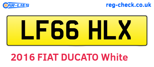 LF66HLX are the vehicle registration plates.
