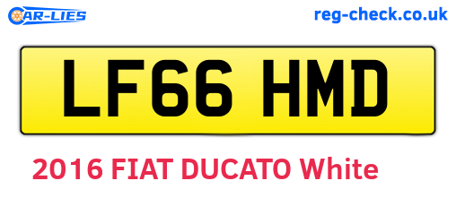 LF66HMD are the vehicle registration plates.