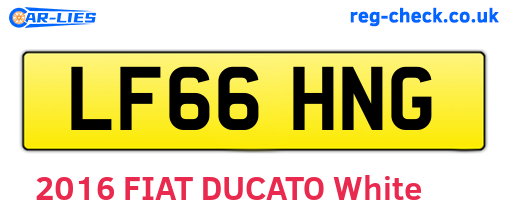 LF66HNG are the vehicle registration plates.