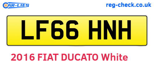 LF66HNH are the vehicle registration plates.