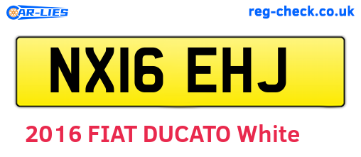 NX16EHJ are the vehicle registration plates.
