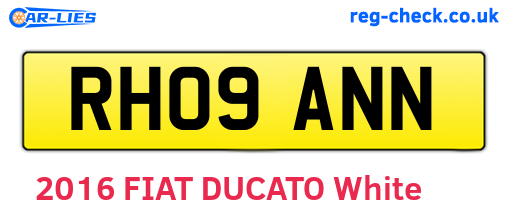 RH09ANN are the vehicle registration plates.