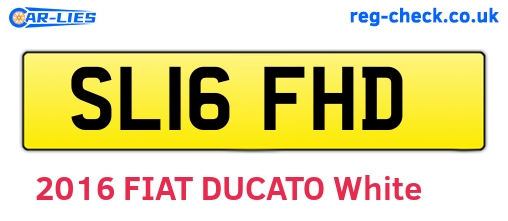 SL16FHD are the vehicle registration plates.