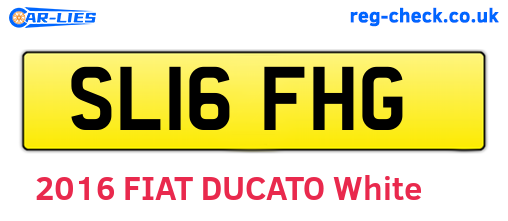 SL16FHG are the vehicle registration plates.