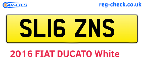 SL16ZNS are the vehicle registration plates.