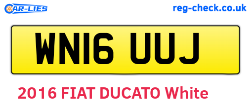 WN16UUJ are the vehicle registration plates.