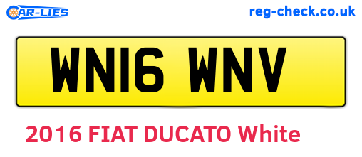WN16WNV are the vehicle registration plates.