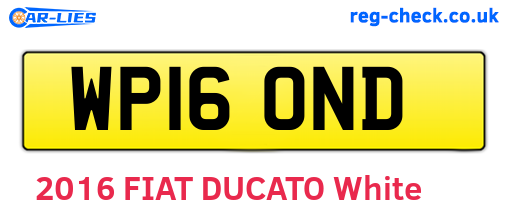 WP16OND are the vehicle registration plates.
