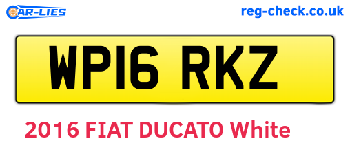 WP16RKZ are the vehicle registration plates.