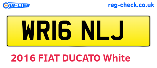 WR16NLJ are the vehicle registration plates.