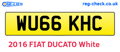 WU66KHC are the vehicle registration plates.