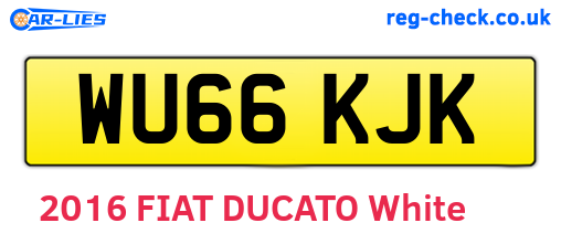 WU66KJK are the vehicle registration plates.