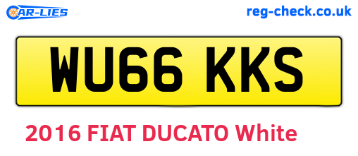 WU66KKS are the vehicle registration plates.