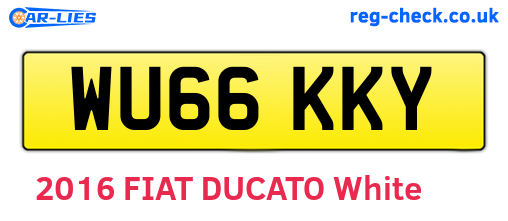 WU66KKY are the vehicle registration plates.
