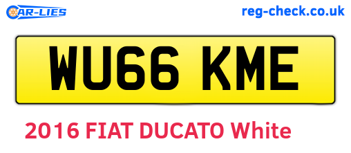 WU66KME are the vehicle registration plates.