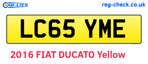 LC65YME are the vehicle registration plates.