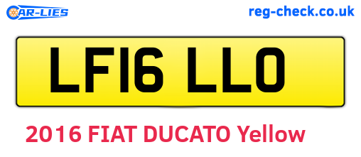 LF16LLO are the vehicle registration plates.