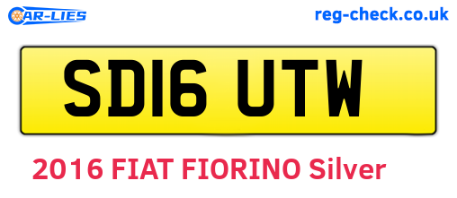 SD16UTW are the vehicle registration plates.