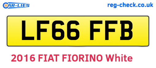 LF66FFB are the vehicle registration plates.
