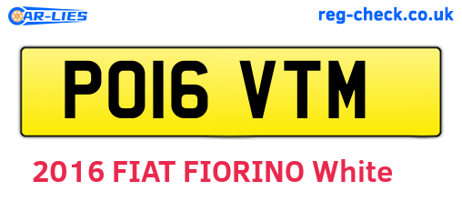 PO16VTM are the vehicle registration plates.