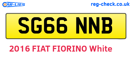 SG66NNB are the vehicle registration plates.