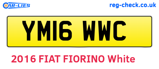 YM16WWC are the vehicle registration plates.