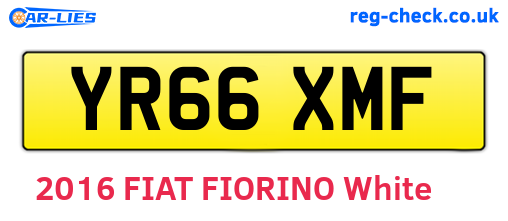 YR66XMF are the vehicle registration plates.