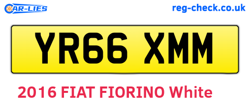 YR66XMM are the vehicle registration plates.