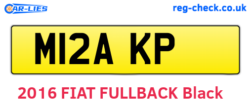 M12AKP are the vehicle registration plates.