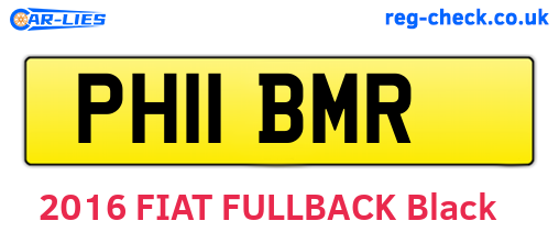 PH11BMR are the vehicle registration plates.