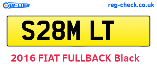 S28MLT are the vehicle registration plates.