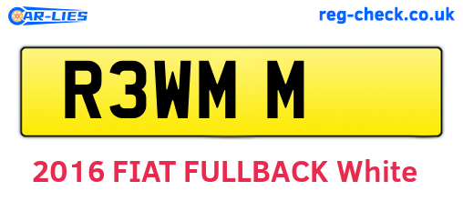 R3WMM are the vehicle registration plates.