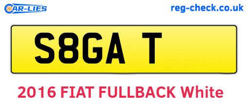 S8GAT are the vehicle registration plates.