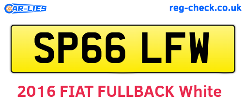 SP66LFW are the vehicle registration plates.