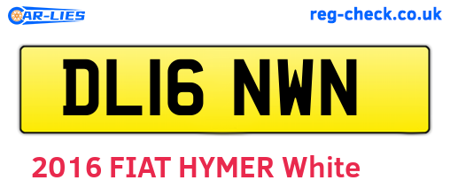 DL16NWN are the vehicle registration plates.
