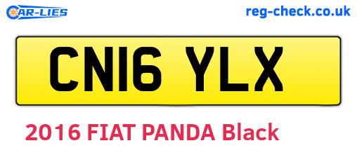CN16YLX are the vehicle registration plates.