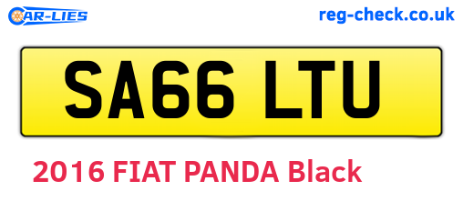 SA66LTU are the vehicle registration plates.