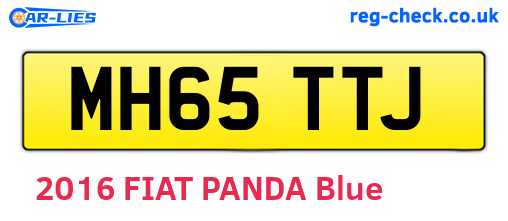 MH65TTJ are the vehicle registration plates.
