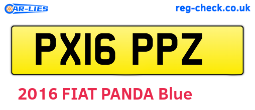 PX16PPZ are the vehicle registration plates.