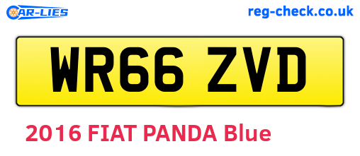 WR66ZVD are the vehicle registration plates.
