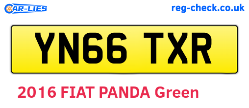 YN66TXR are the vehicle registration plates.