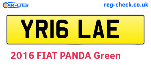 YR16LAE are the vehicle registration plates.