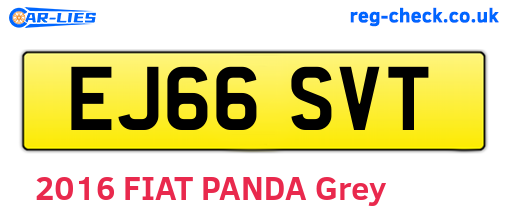 EJ66SVT are the vehicle registration plates.
