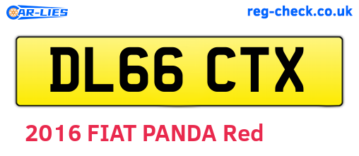DL66CTX are the vehicle registration plates.